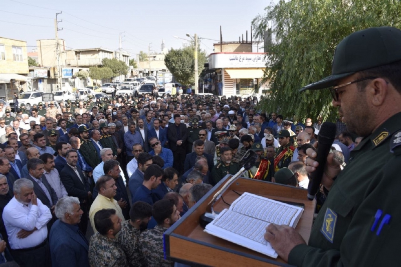 مراسم تشییع پیکر جانباز سرافراز، مرحوم "حاج سید قدرت الله سیدی زاده" برگزار شد 8