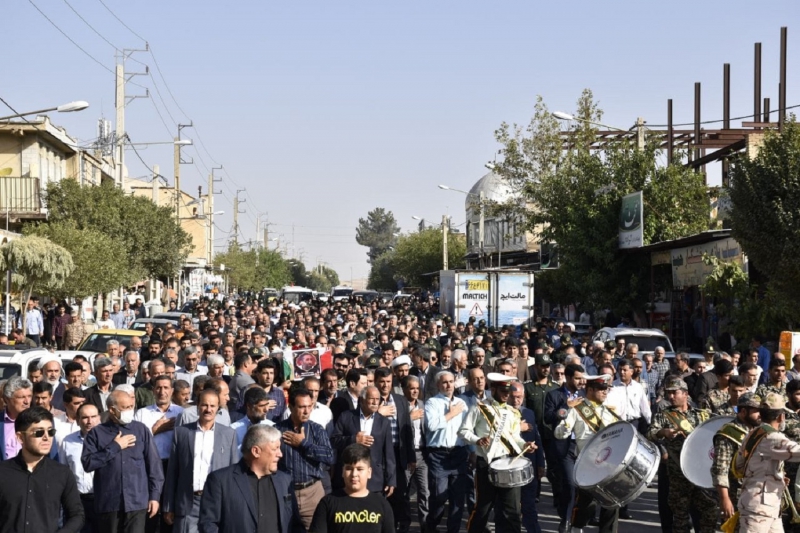 مراسم تشییع پیکر جانباز سرافراز، مرحوم "حاج سید قدرت الله سیدی زاده" برگزار شد 10