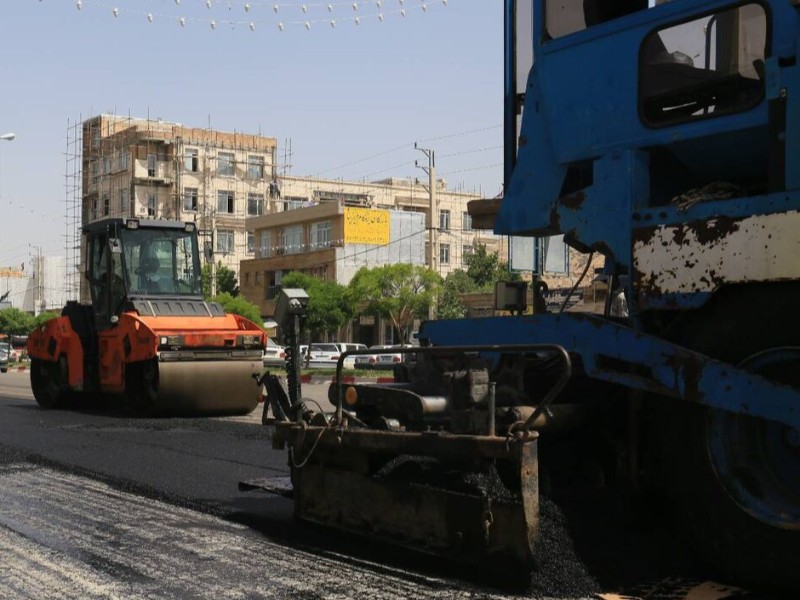 انجام ۹ کیلومتر روکش آسفالت در ایوان